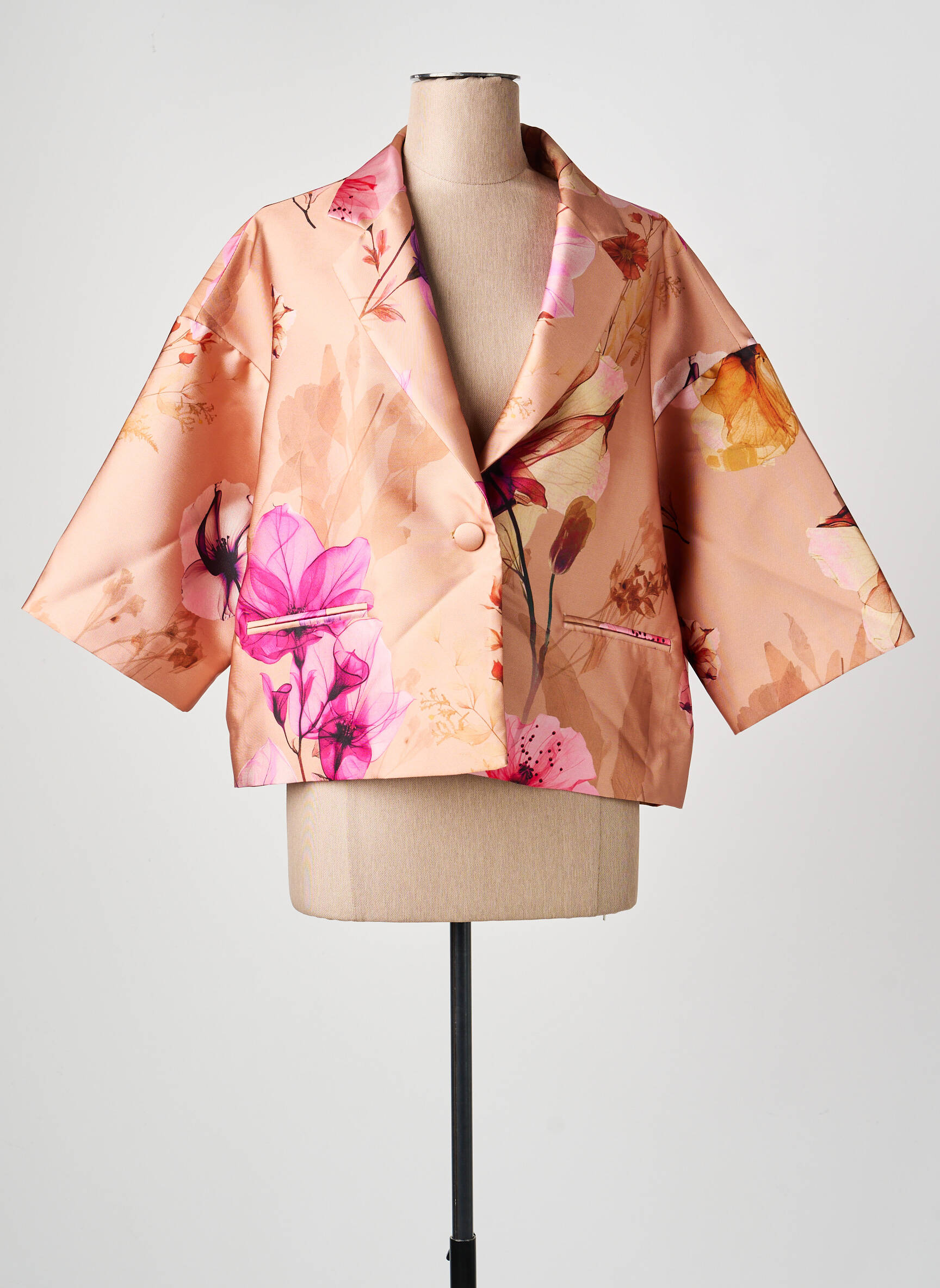 Jachete elegante buzunare portocalie DIXIE femeie