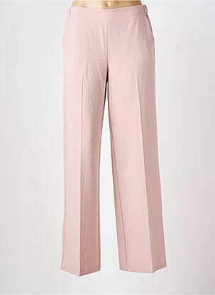 Pantalon drept talie elastică roz IMPERIAL femeie