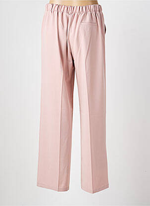 Pantalon drept talie elastică roz IMPERIAL femeie