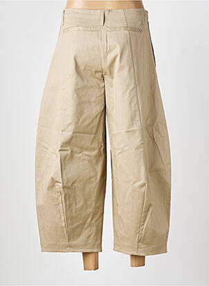 Pantalon 7/8 închidere cu fermoar sub clapetă cu cârlig bej PLEASE femeie