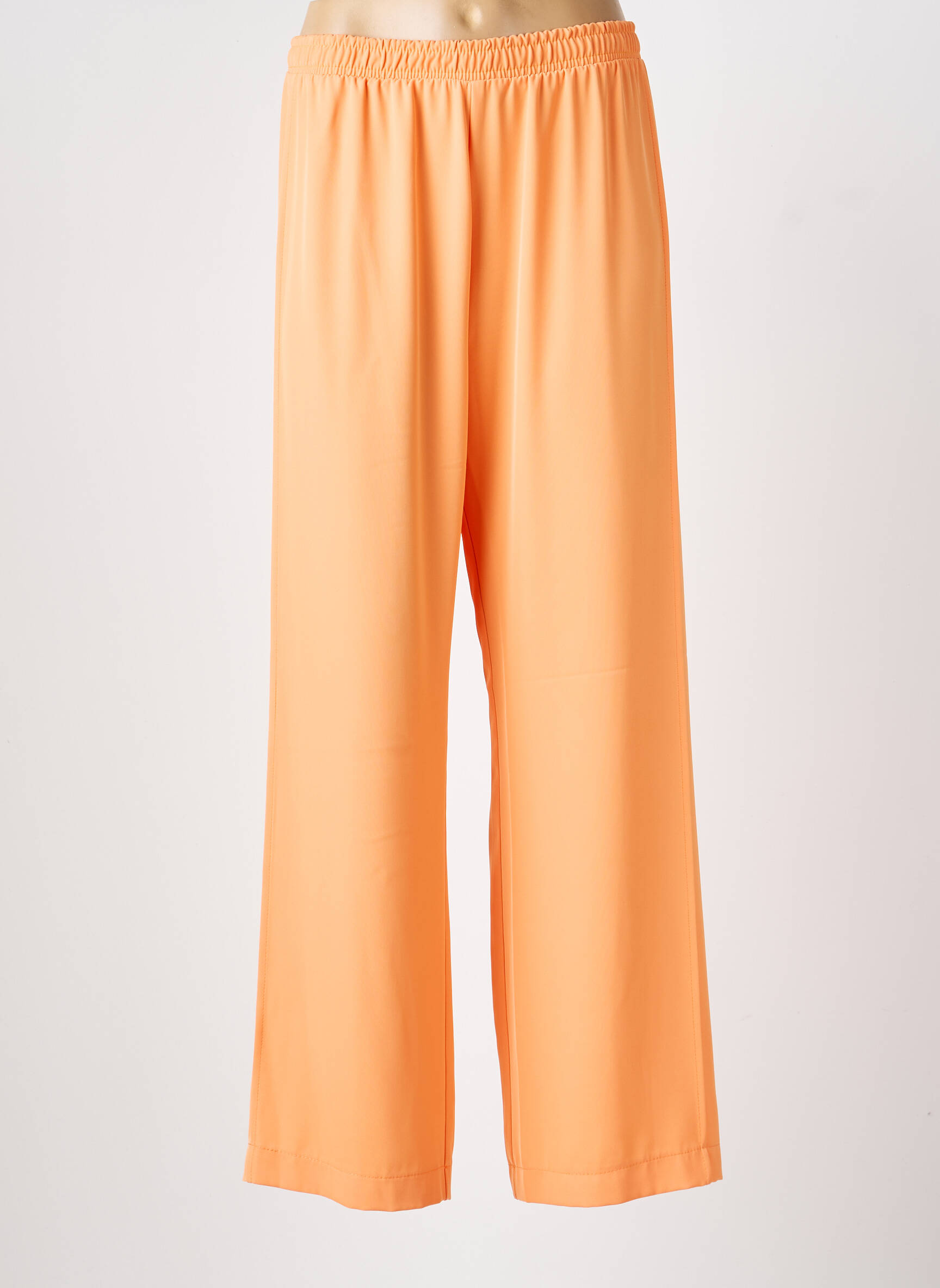 Pantalon drept talie elastică portocalie IMPERIAL femeie