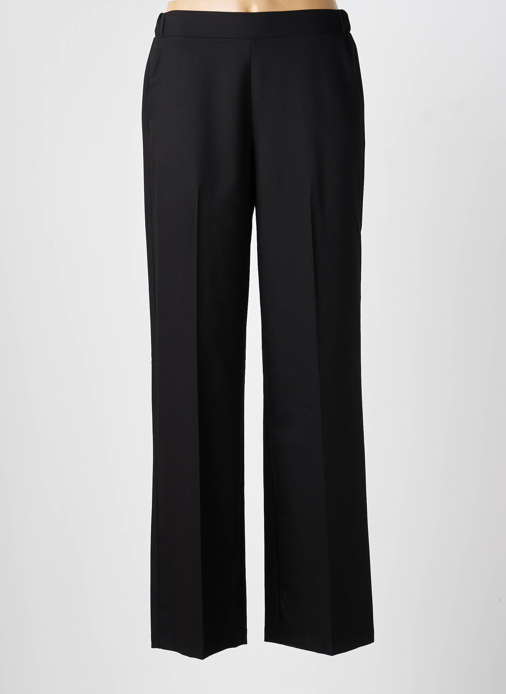 Pantalon drept talie elastică negru IMPERIAL femeie