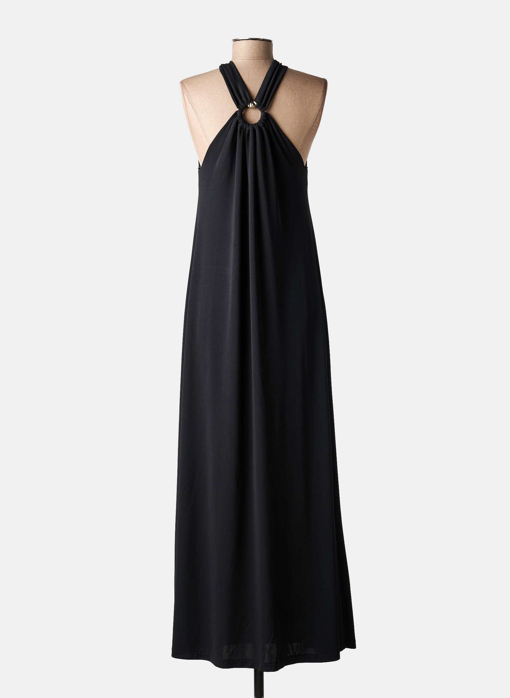 Rochie lungă bretele subțiri bretele subțiri negru IMPERIAL femeie