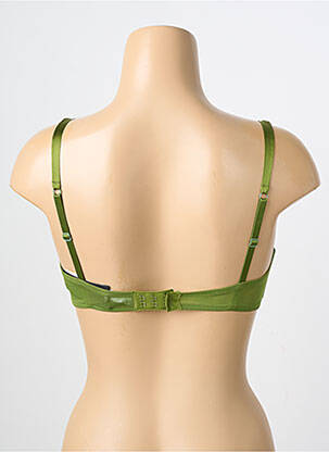 Sutien efect material satinat sutien cupe întregi cu decolteu înalt verde ANDRES SARDA femeie