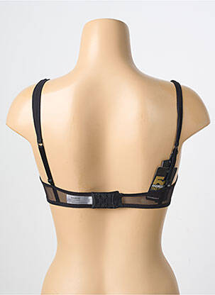 Sutien efect material satinat sutien cupe întregi cu decolteu înalt negru ANDRES SARDA femeie