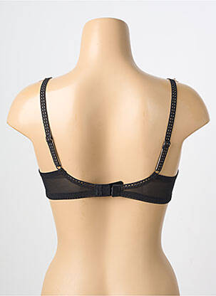 Sutien efect material satinat sutien cupe întregi cu decolteu înalt negru FREYA femeie