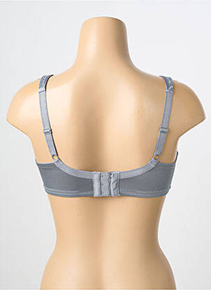 Sutien efect material satinat sutien cupe întregi cu decolteu înalt gri WACOAL femeie
