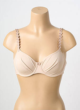 Sutien efect material satinat sutien cupe întregi cu decolteu înalt culoare piersică MARIE JO femeie