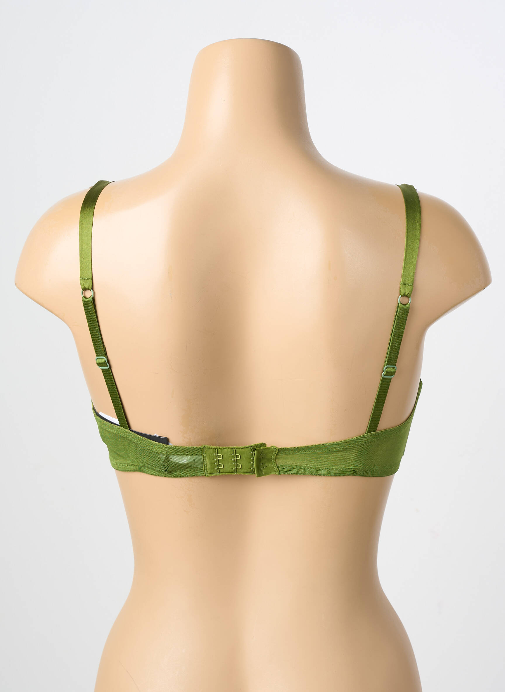 Sutien efect material satinat sutien cupe întregi cu decolteu înalt verde ANDRES SARDA femeie