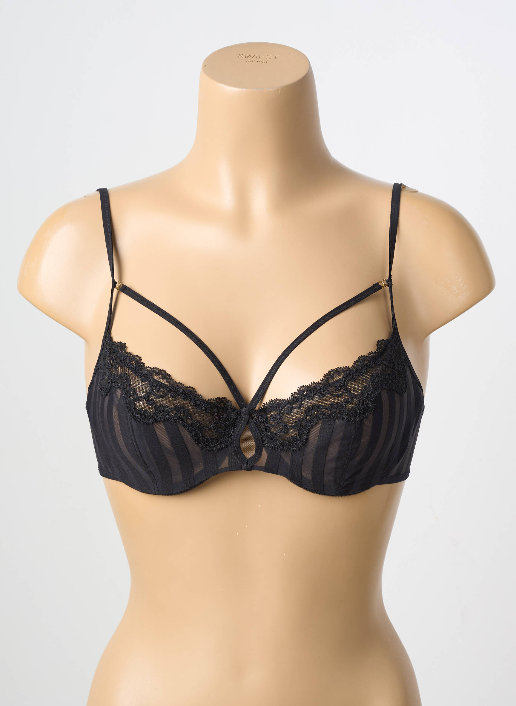 Sutien bretea multi poziție sutien cupe întregi cu decolteu înalt negru ANDRES SARDA femeie