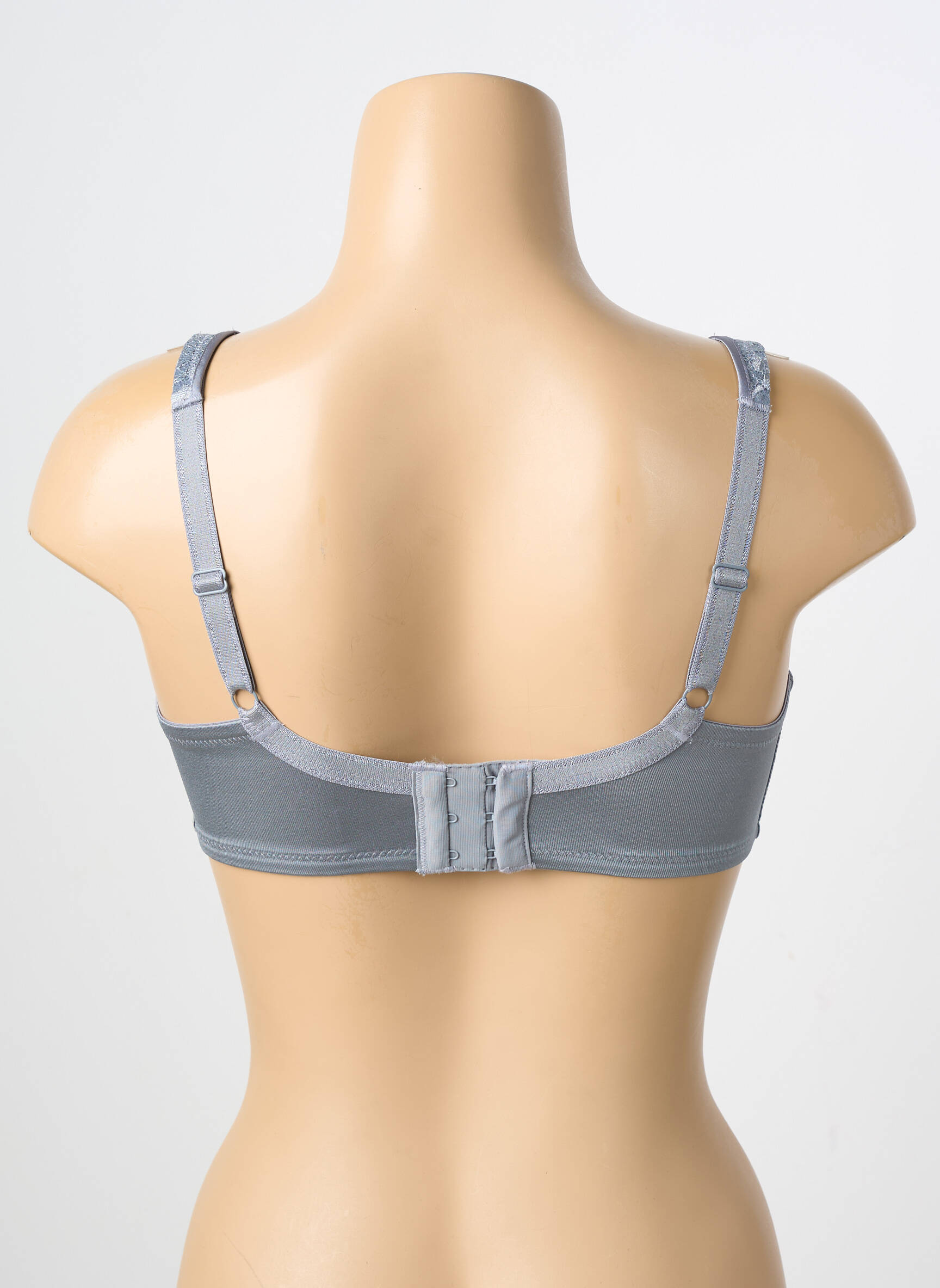 Sutien efect material satinat sutien cupe întregi cu decolteu înalt gri WACOAL femeie