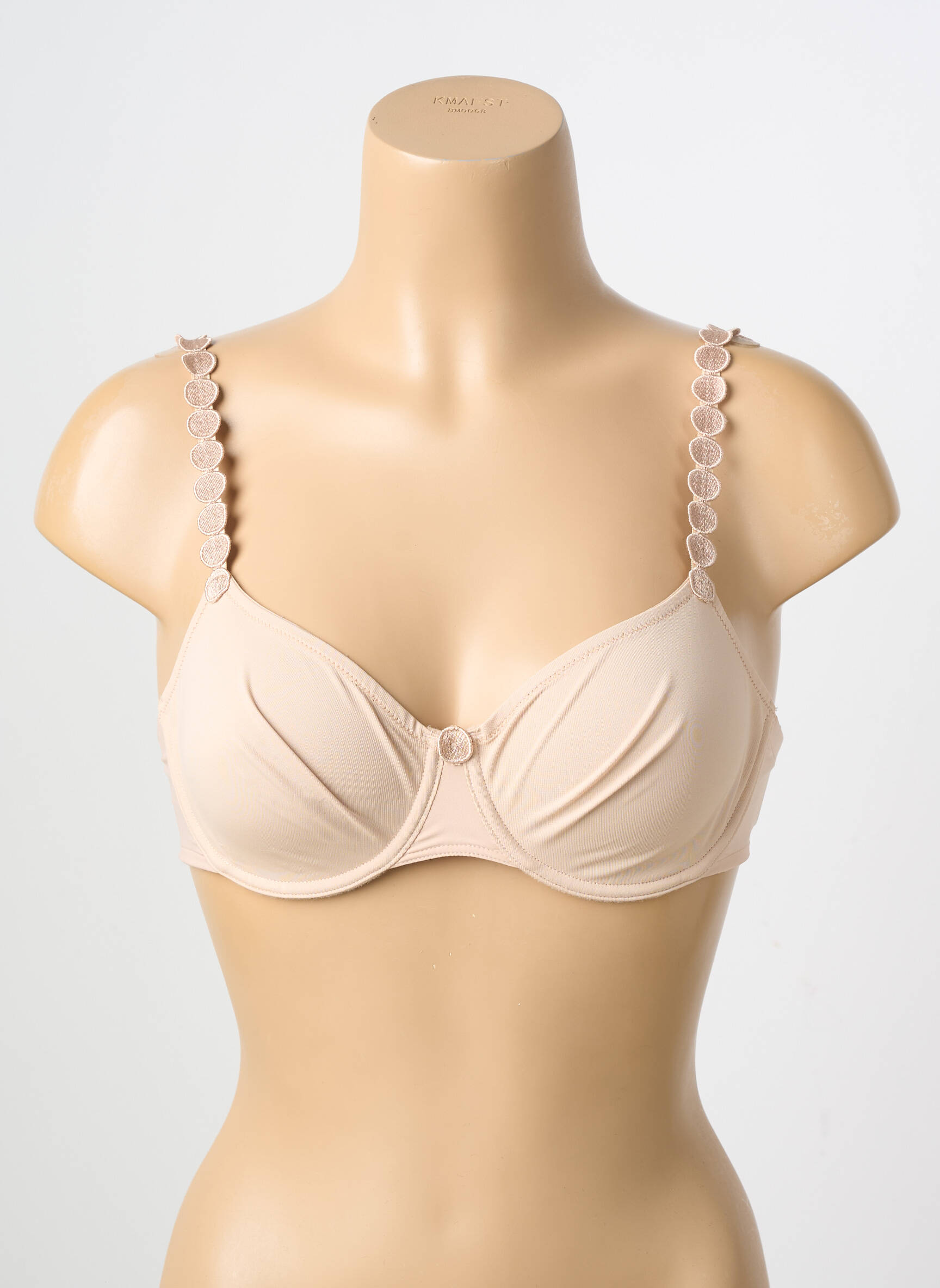 Sutien efect material satinat sutien cupe întregi cu decolteu înalt culoare piersică MARIE JO femeie