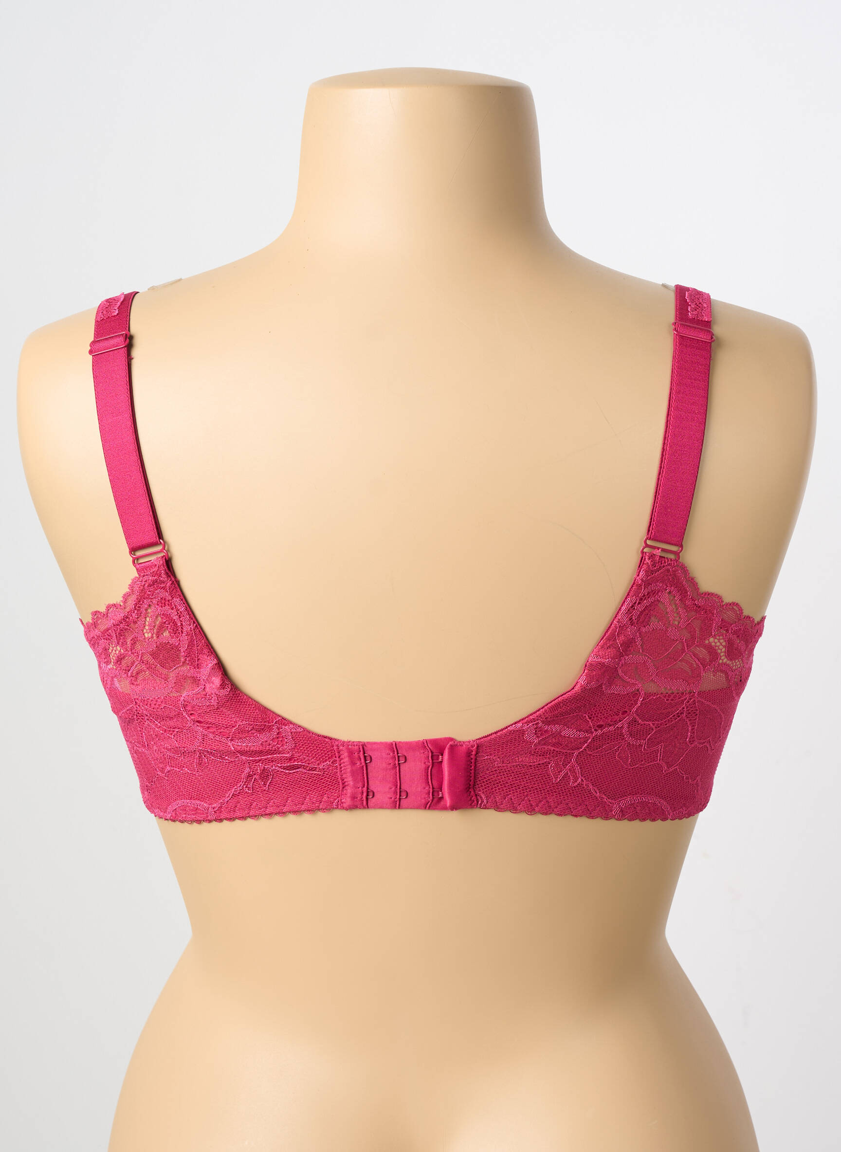 Sutien efect material satinat top sutien modelat roșu FANTASIE femeie