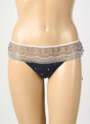 Tanga broderie negru ANDRES GARCIA femeie