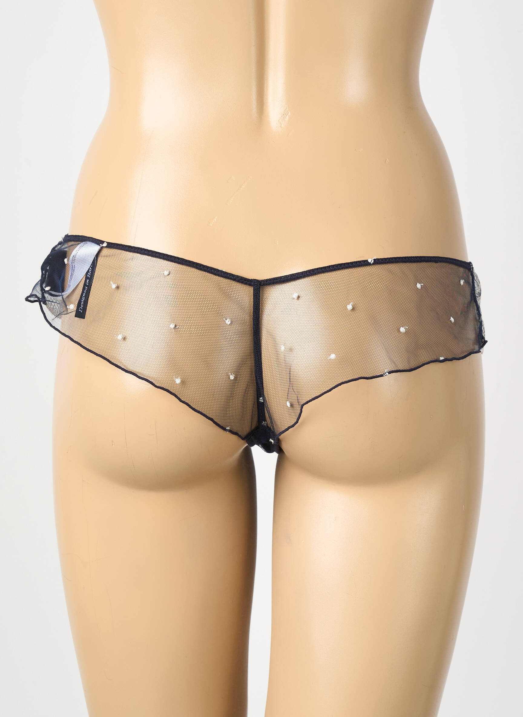 Tanga broderie negru ANDRES GARCIA femeie