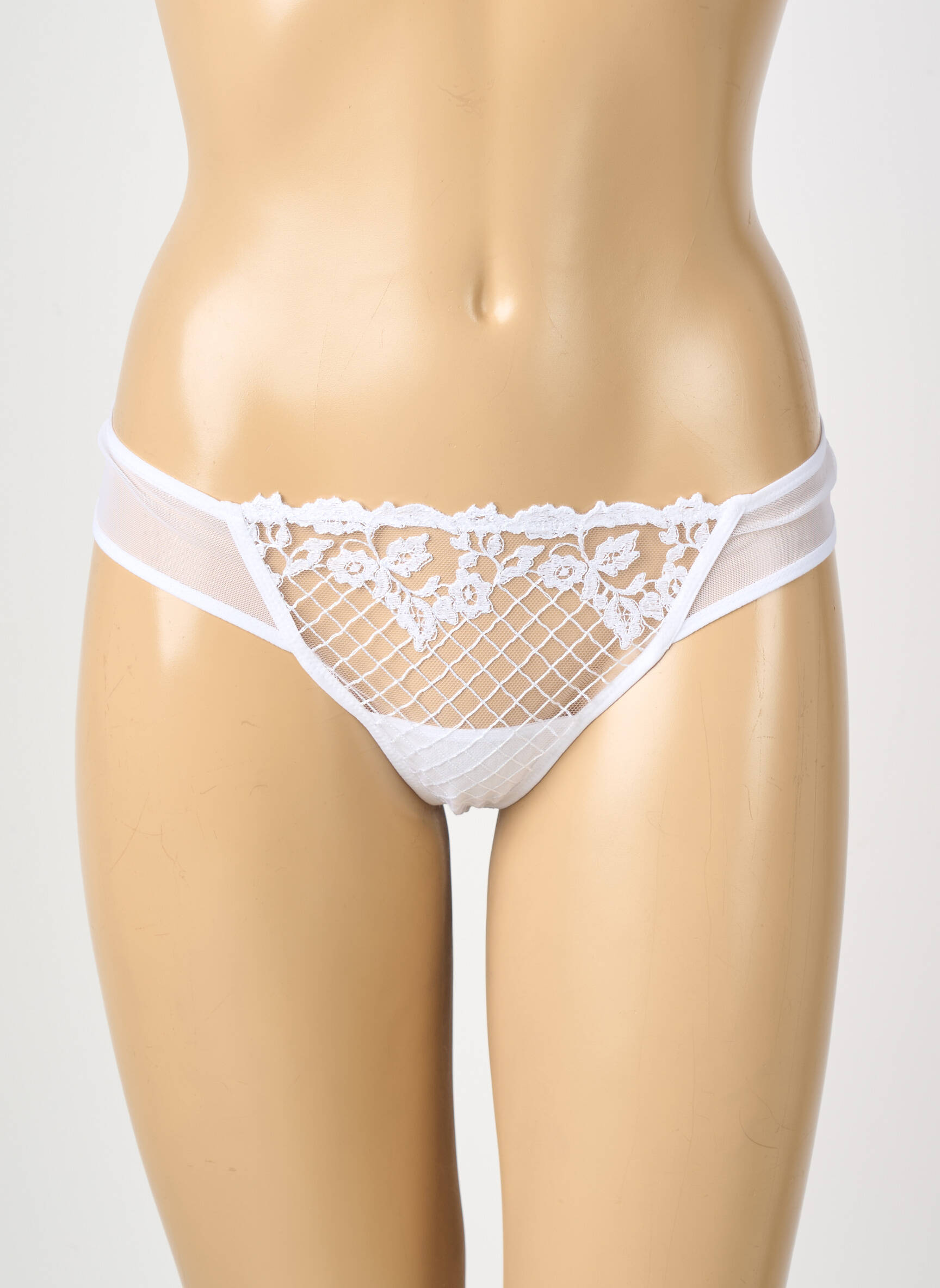 Tanga broderie alb ANDRES SARDA femeie