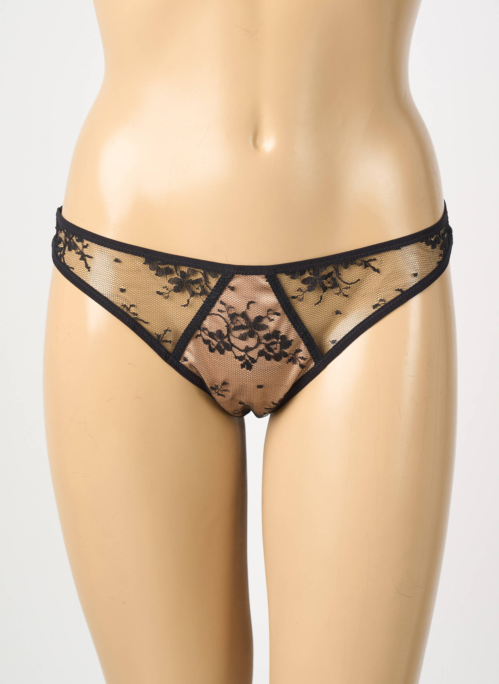 Tanga broderie negru ANDRES SARDA femeie