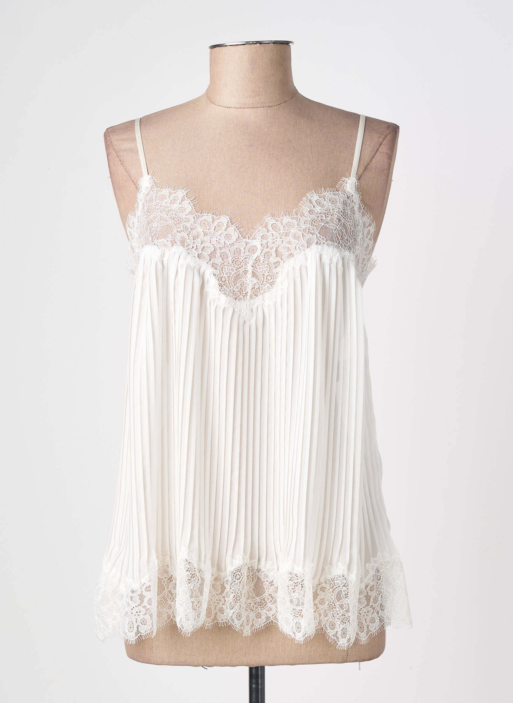 Top/caraco broderie bej MARJOLAINE femeie