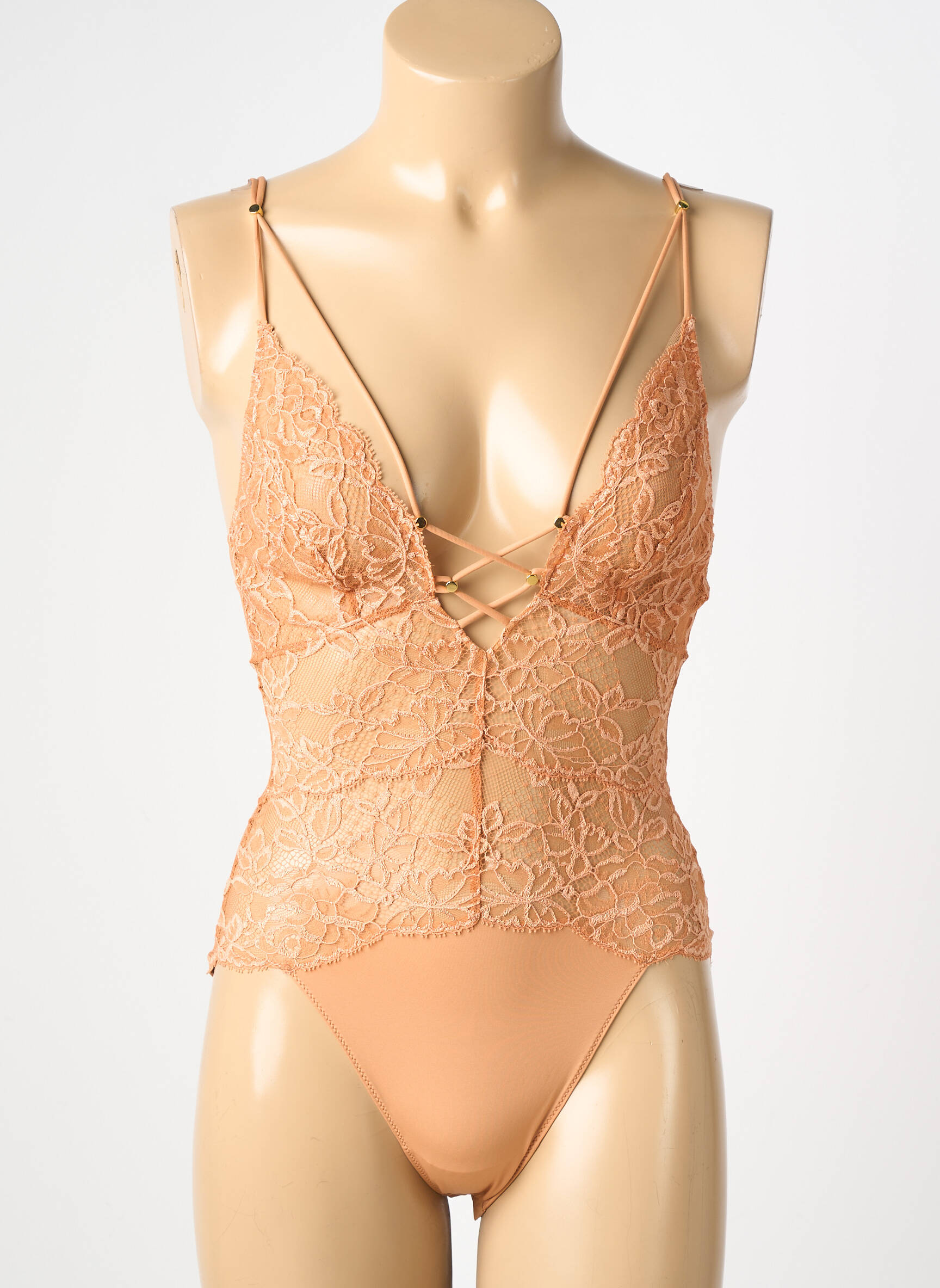 Body de lenjerie elasticitate culoare piersică ANDRES SARDA femeie