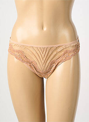 Chilot efect material satinat culoare piersică ANDRES SARDA femeie