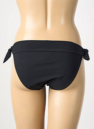 Chiloți de baie efect material satinat bikini negru PAIN DE SUCRE femeie