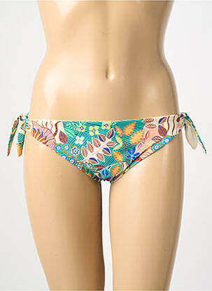 Chiloți de baie imprimeu floral bikini bej VERDISSIMA femeie