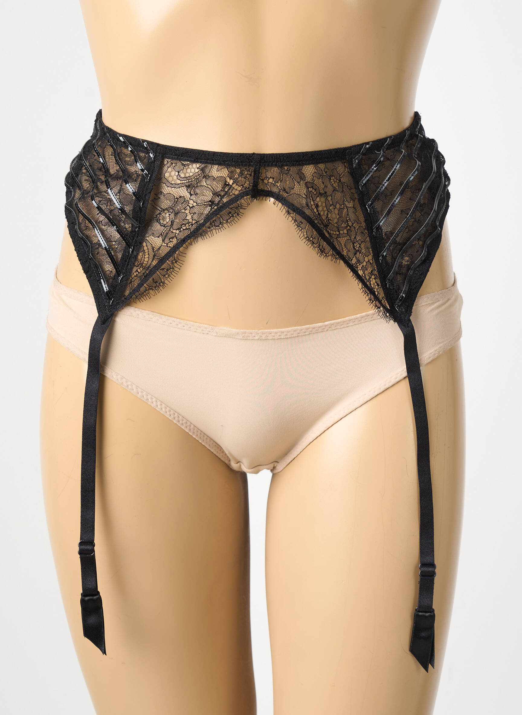 Corset/jartieră bretele elastice reglabile negru ANDRES SARDA femeie