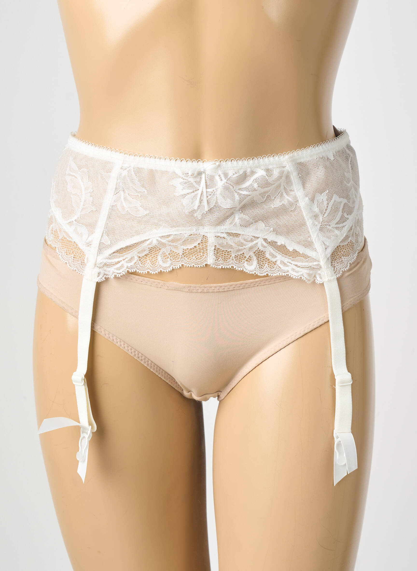 Corset/jartieră broderie bej FANTASIE femeie