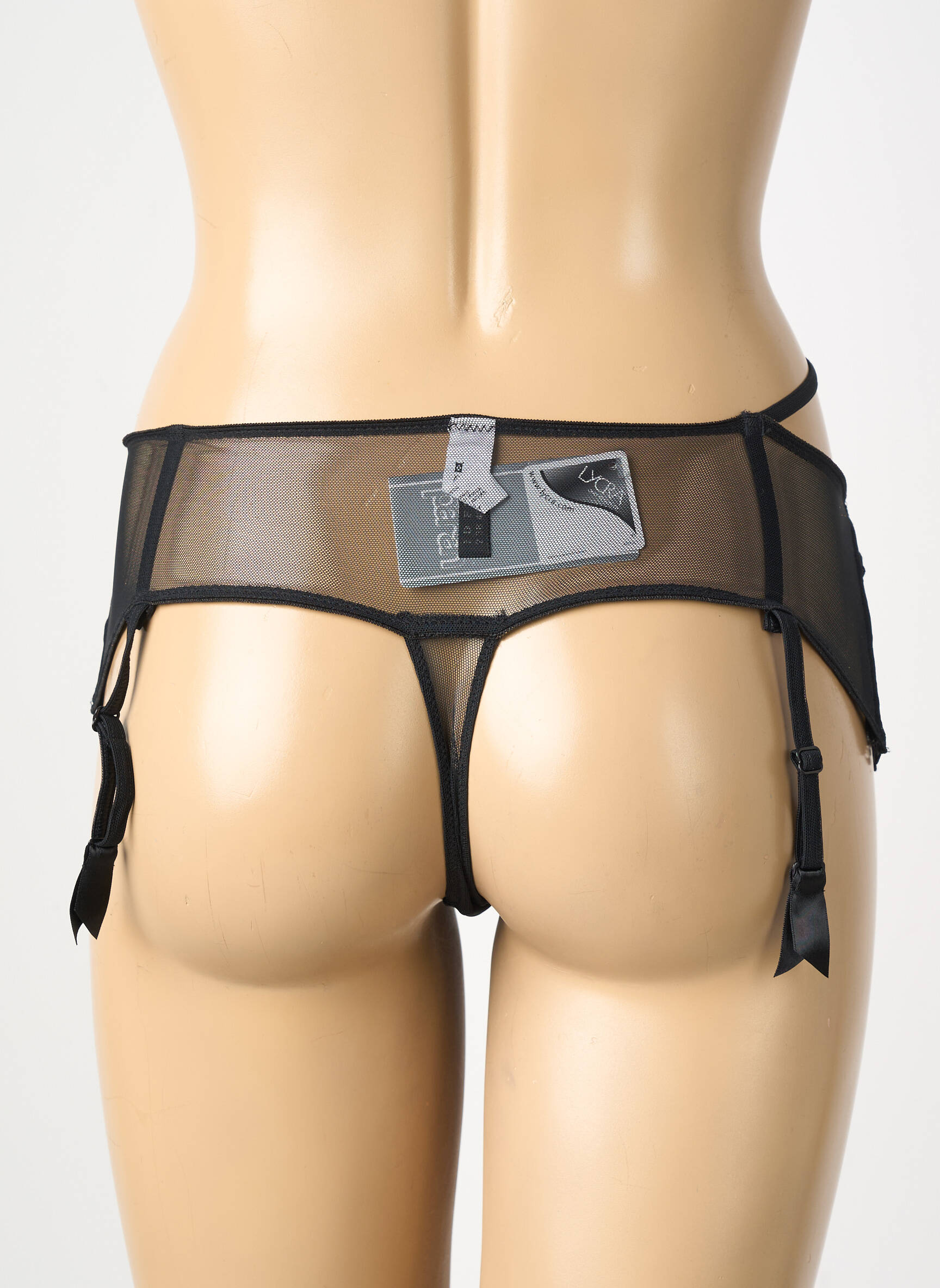 Corset/jartieră broderie negru INTIMO PARAH femeie