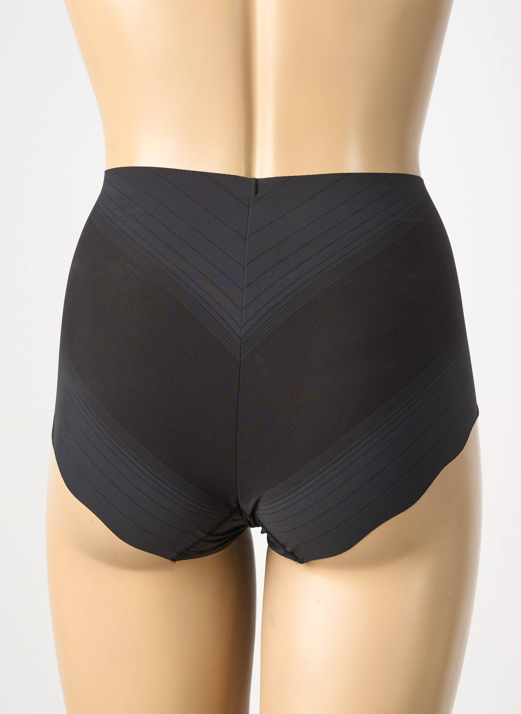 Chilot efect material satinat negru WACOAL femeie
