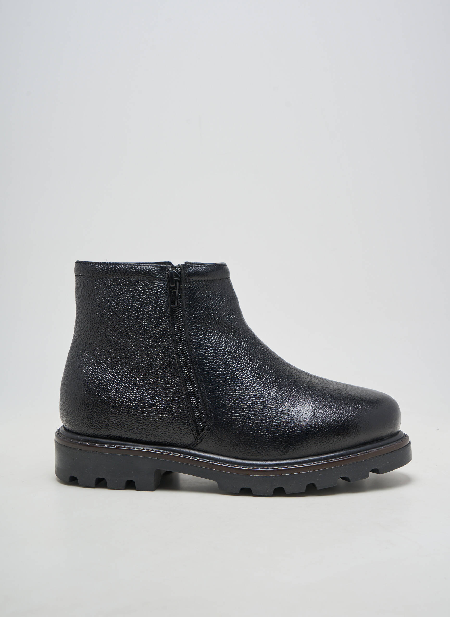 Botine/ghete material neted toc de 4 la 6 cm negru ALTEX femeie