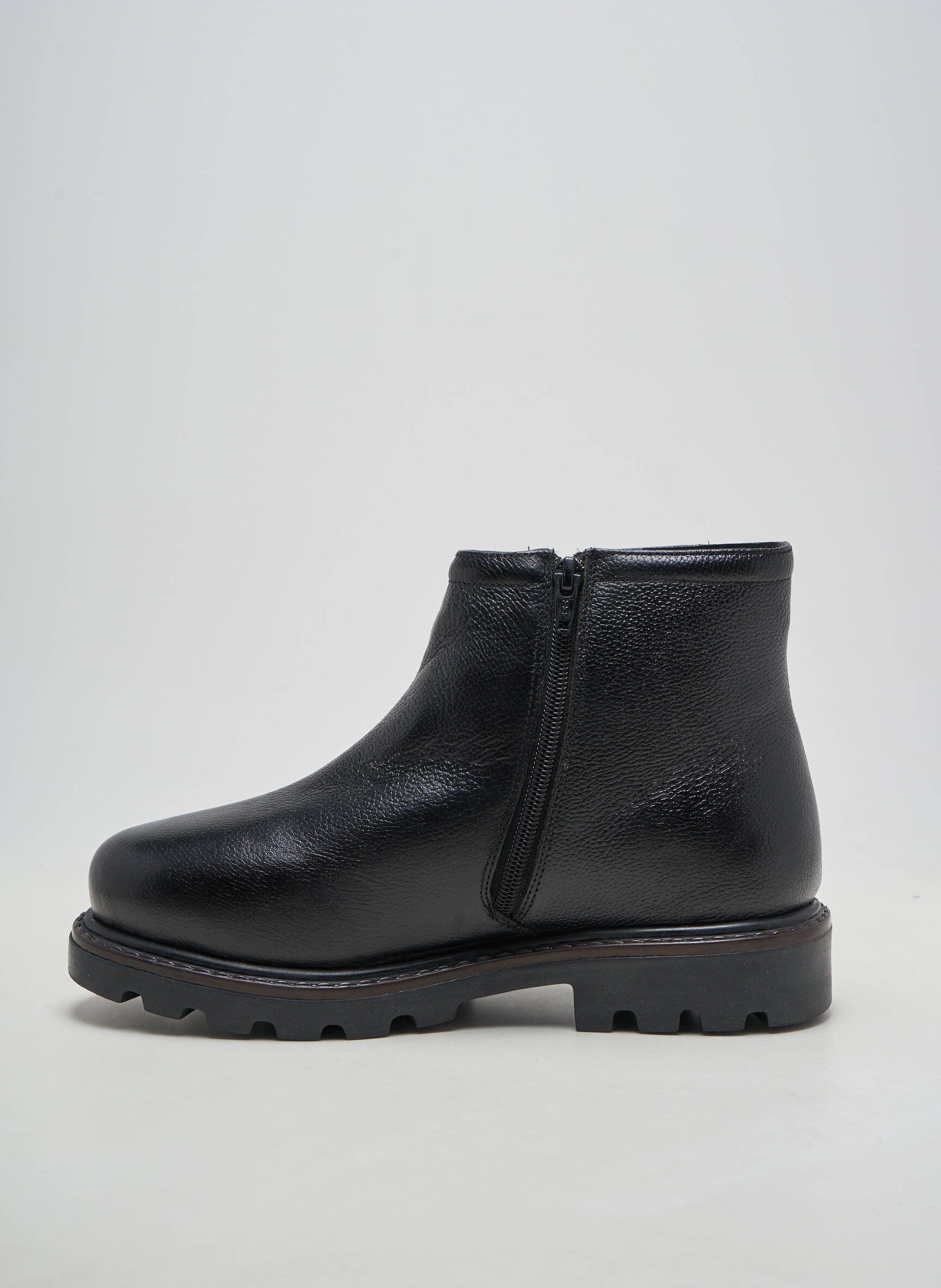 Botine/ghete material neted toc de 4 la 6 cm negru ALTEX femeie