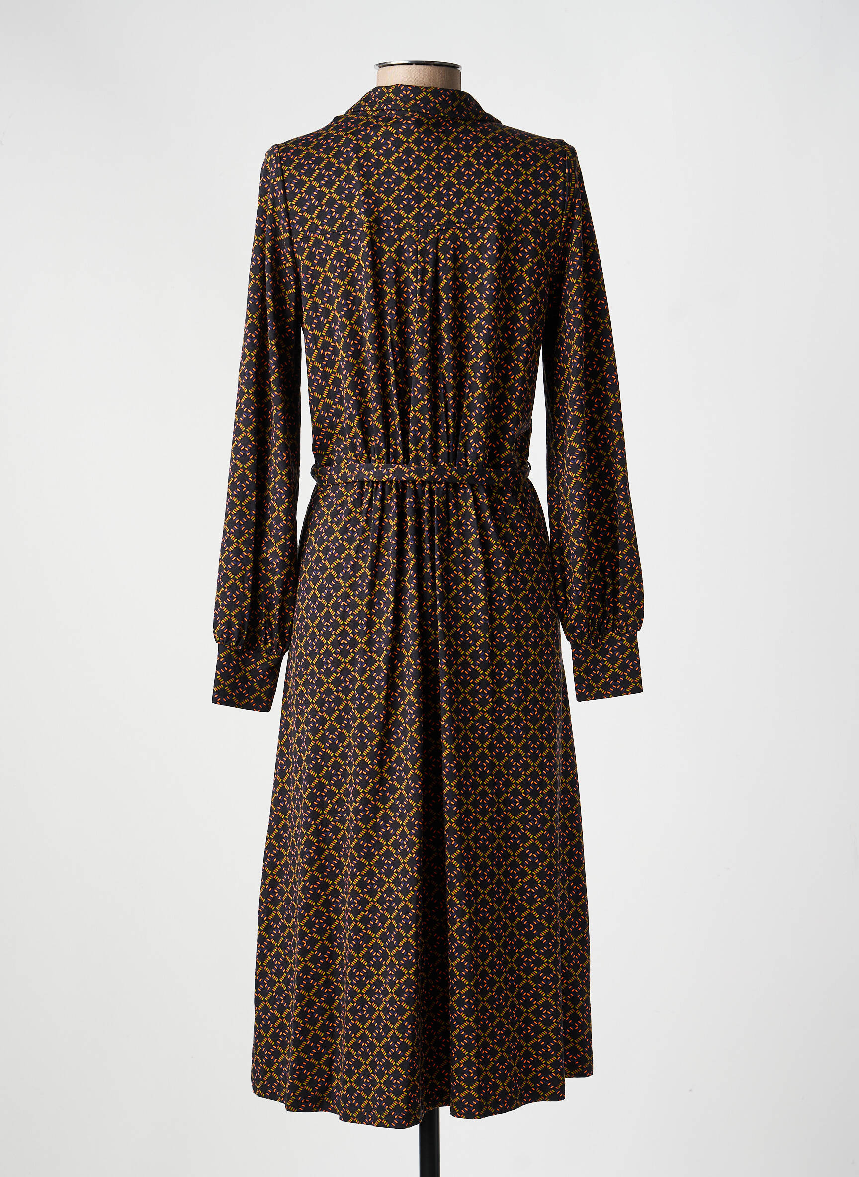 Rochie lungă mâneci lungi mâneci lungi negru KING LOUIE femeie