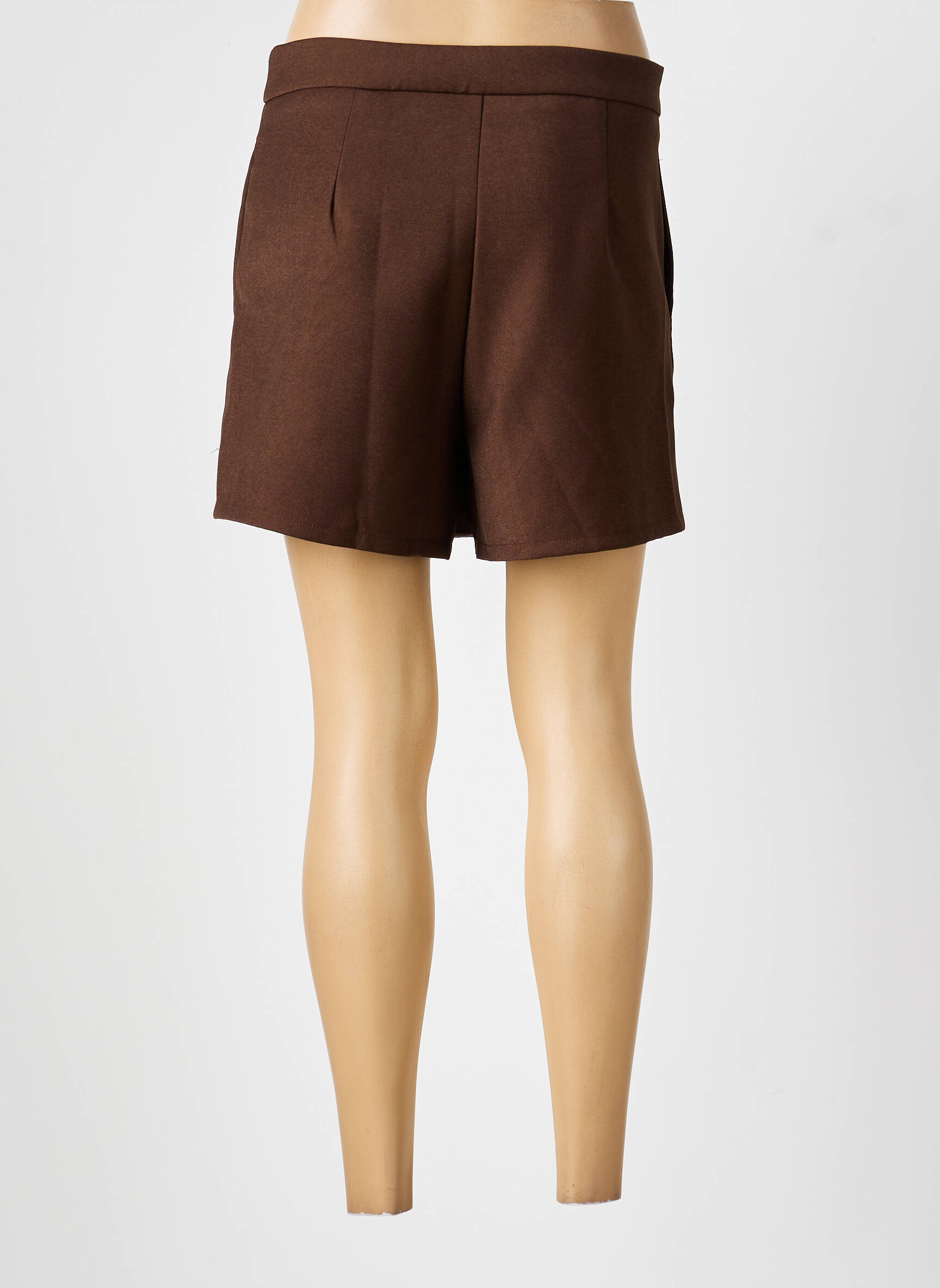 Fustă pantaloni scurți croială dreaptă maro VERSION FEMININ femeie