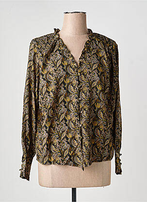 Cămașă țesătură poplin mâneci lungi verde MOLLY BRACKEN femeie