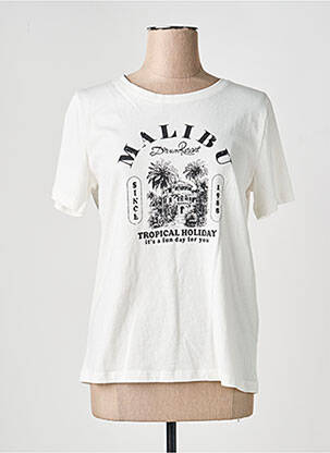 Tricou elasticitate mâneci scurte alb B.YOUNG femeie