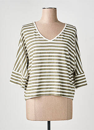 Tricou mâneci 3/4 mâneci 3/4 verde PAKO LITTO femeie