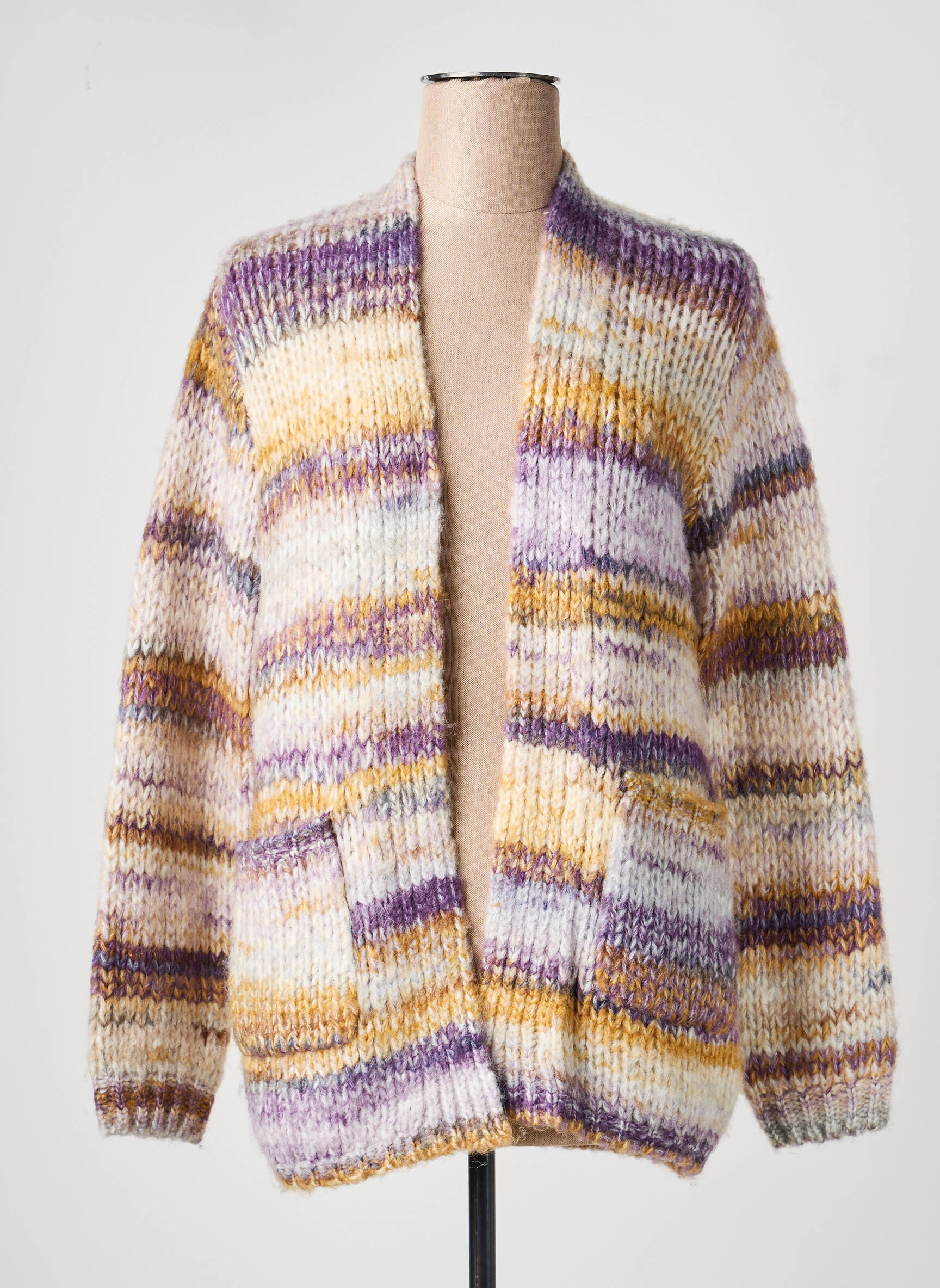 Vestă cu mâneci lungi elasticitate violet MOLLY BRACKEN femeie