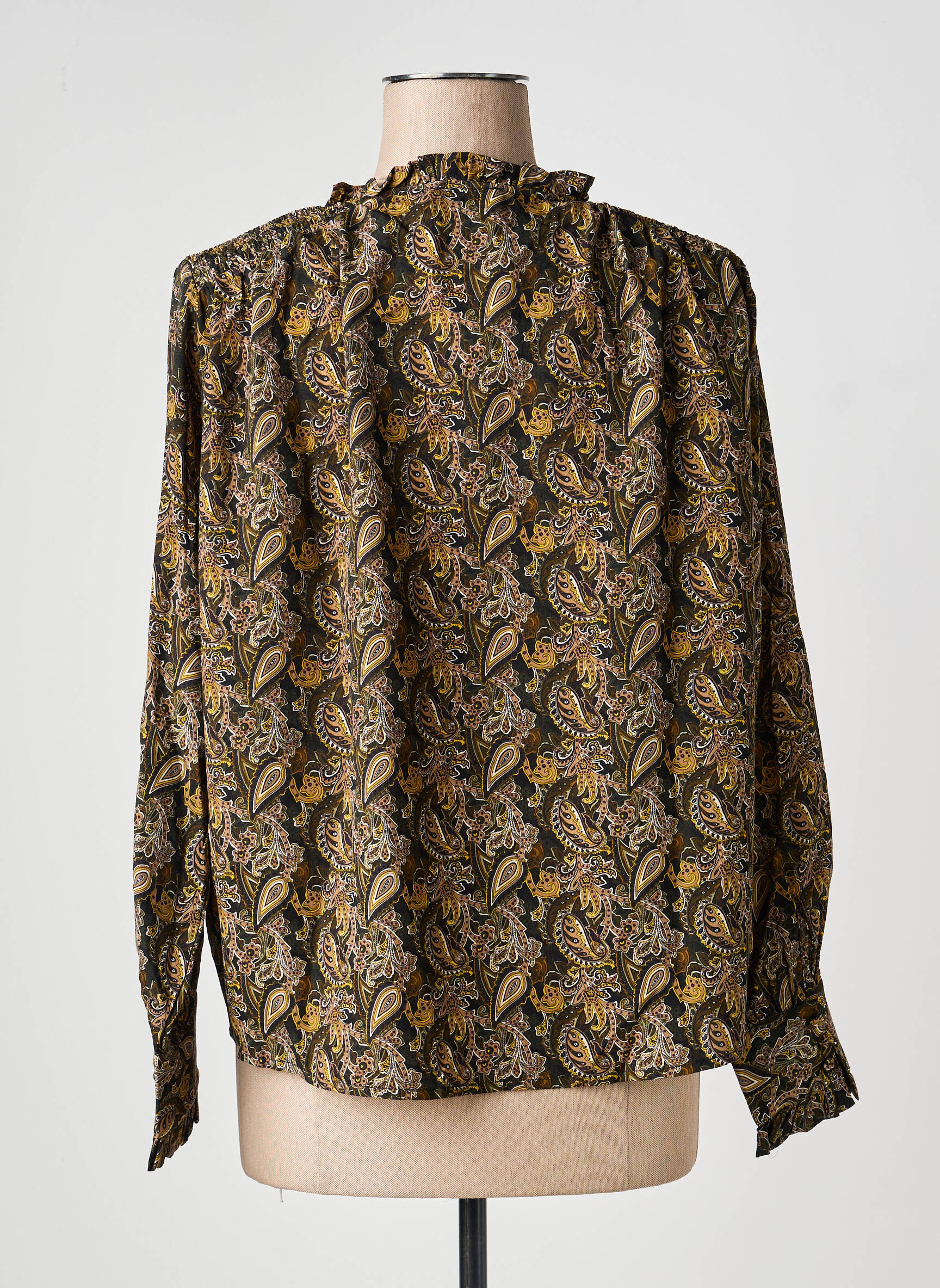 Cămașă țesătură poplin mâneci lungi verde MOLLY BRACKEN femeie