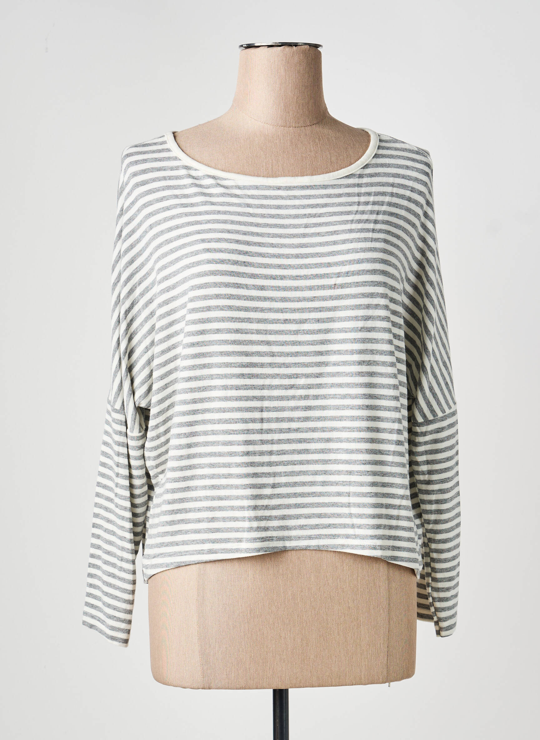 Tricou mâneci lungi mâneci lungi gri PAKO LITTO femeie