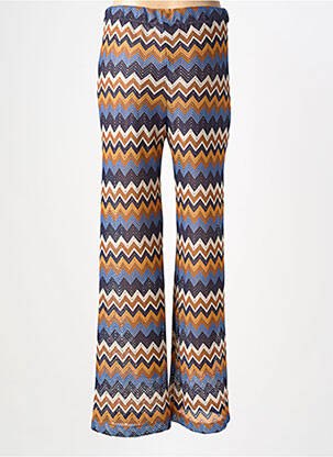 Pantalon drept talie elastică albastru BANDITAS FROM MARSEILLE femeie