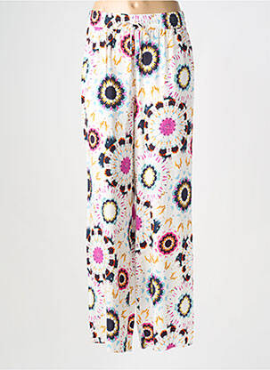 Pantalon drept talie elastică alb LPB LES PETITES BOMBES  femeie