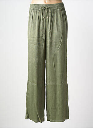 Pantalon drept talie elastică verde LPB LES PETITES BOMBES  femeie