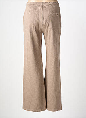 Pantalon evazat talie elastică bej PAKO LITTO femeie