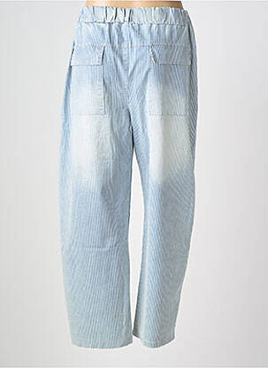 Pantalon drept talie elastică albastru BANDITAS FROM MARSEILLE femeie