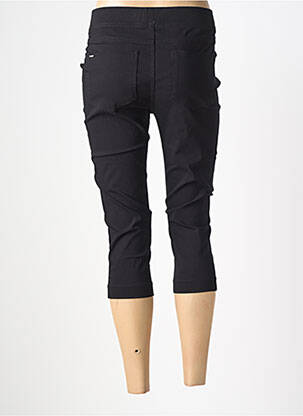 Pantalon trei sferturi talie elastică negru B.YOUNG femeie