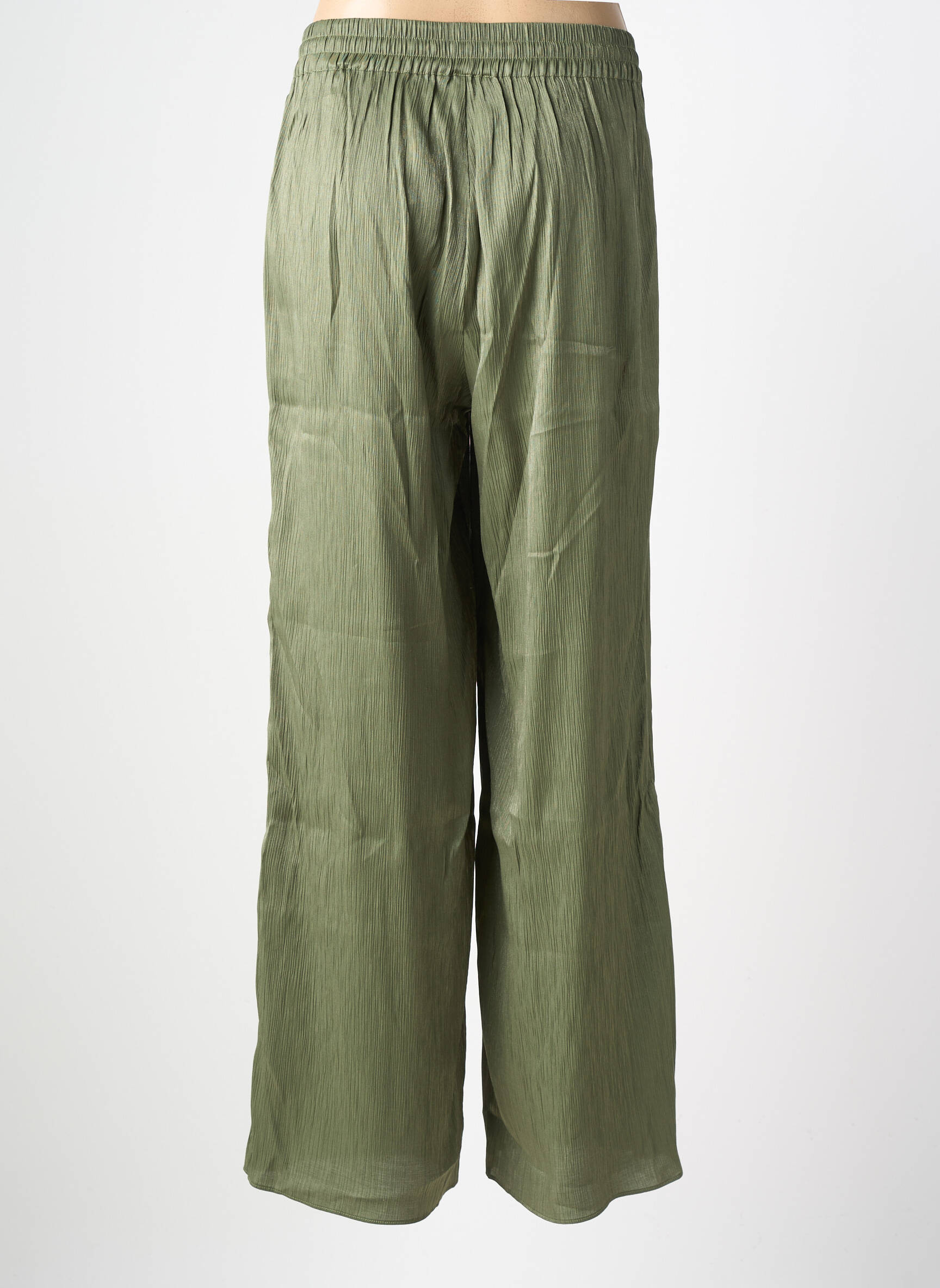 Pantalon drept talie elastică verde LPB LES PETITES BOMBES  femeie