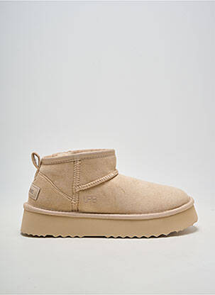 Botine/ghete nubuc toc de 4 la 6 cm bej LPB LES PETITES BOMBES  femeie