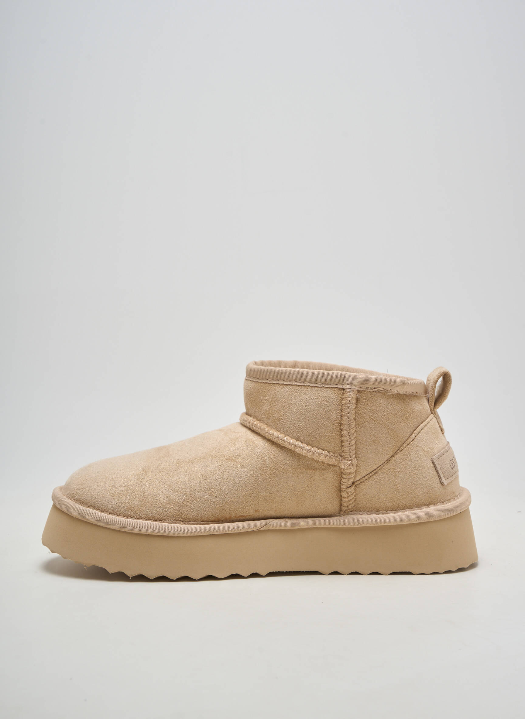 Botine/ghete nubuc toc de 4 la 6 cm bej LPB LES PETITES BOMBES  femeie