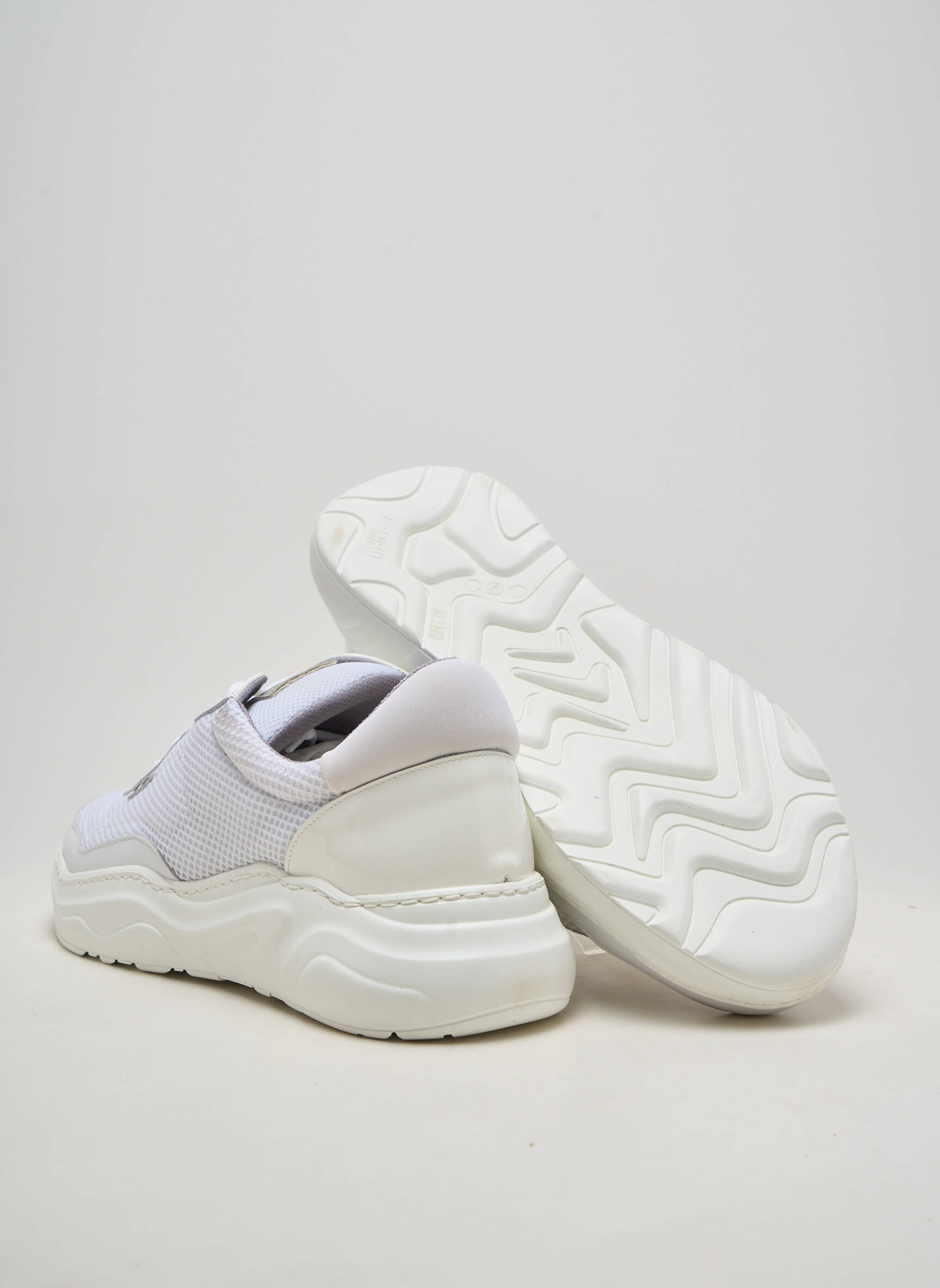 Adidași vârf rotund toc de 4 la 6 cm alb ME.LAND femeie